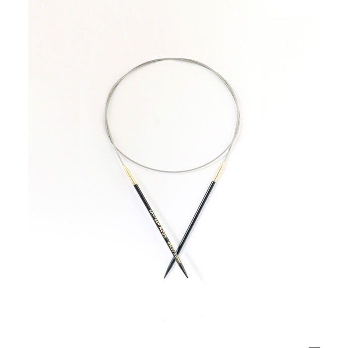 Aiguilles circulaires KnitPro Fixes ébène 40cm 3mm - 350041