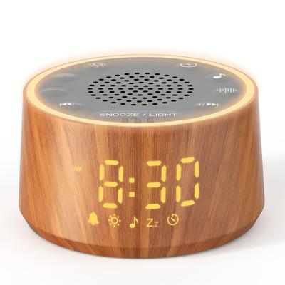 Dreamegg White Noise Machine, 25 Relaxing Sounds, Alarm Clock, Stylish, High Volume 100dB [7 Alarm Sounds X 32 Volume Levels X 5 Brightness Levels for