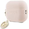 Guess Guap23Dslghdp Airpods Pro 2(2022/2023) Cover Różowy/Pink 3D Rubber 4G Diamond Charm