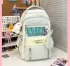 The schoolbag is high-value, fresh and cute, and the second-dimensional schoolbag has a large capacity.