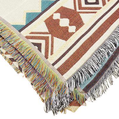 Supretto Sofa Throw, Beige (ornament) (Art. 7125-0001)