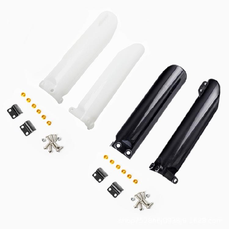Motorcycle Fork Protectors Guards Pair In Plastic Material Offers Reliable Cover Against Debris On All Terrains for 125