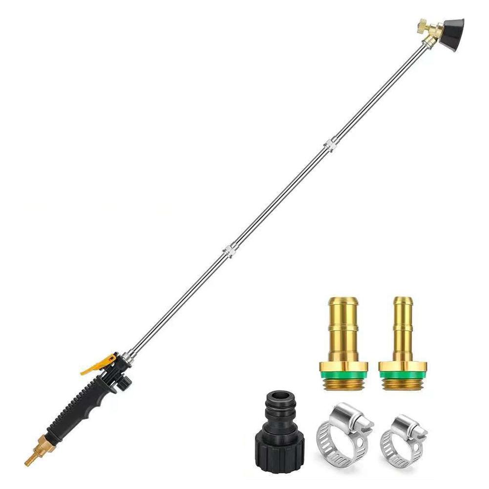 High Output Nozzle Adjustable Spray Wand Brass Barb Connectors Efficient Watering Tool Efficient Watering 146cm
