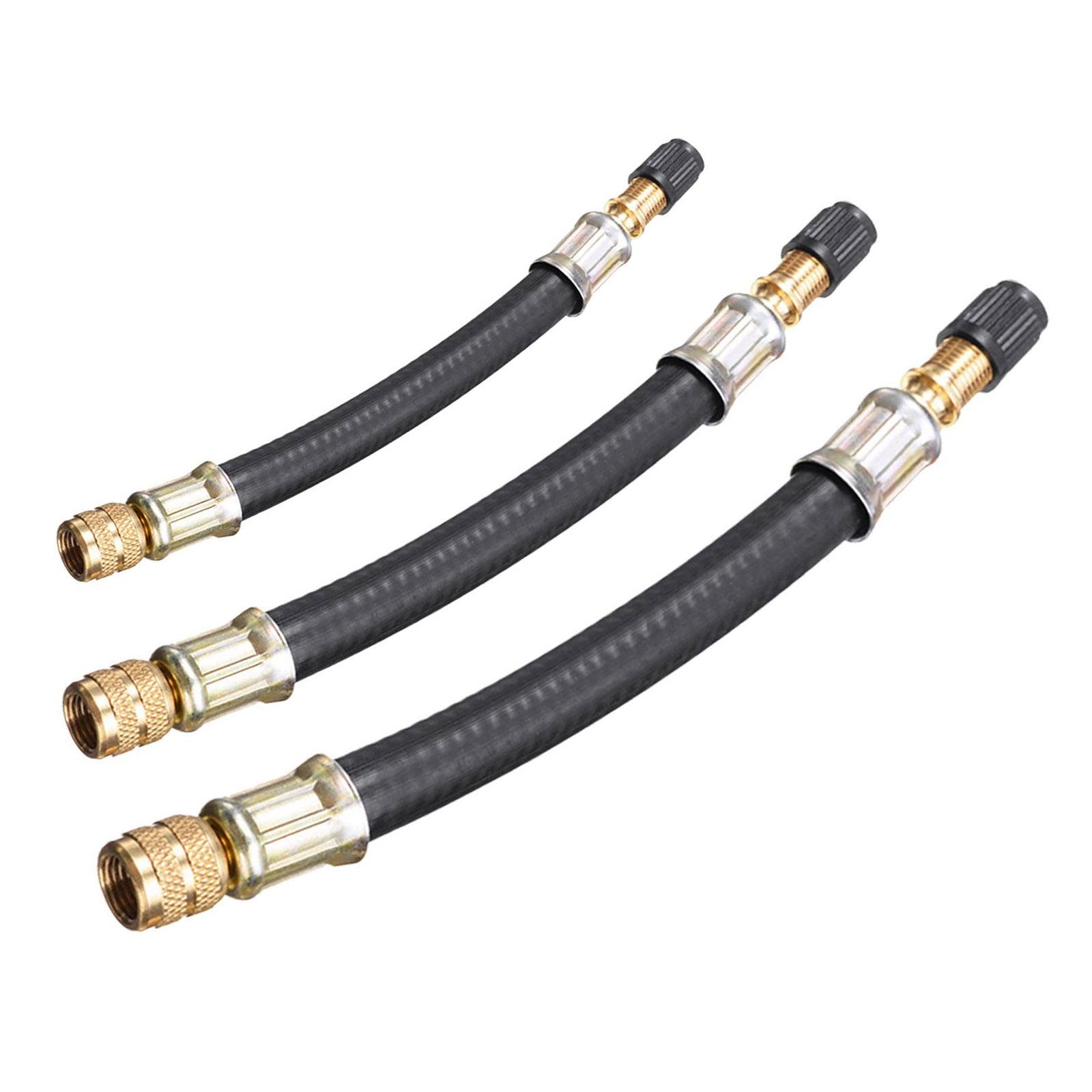 

3 шт. Гибкие удлинители клапанов шин для автомобилей, грузовиков, мотоциклов, велосипедов длиной 100 мм, 150 мм, 210 мм, простая установка