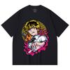 230 g/m² 100% Baumwolle Kettensägenmann V4 Denji Pochita Aufdruck Unisex Schweres Baumwoll-T-Shirt