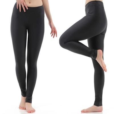 AQUAFAIRY Rash Guard Bade-Leggings für Damen, UPF 50 UV, Größe Medium, Leggings, Strumpfhose, Schutz, Amphibisch, 4-Wege-Bademode, Stretch, NS1200, Schwarz,