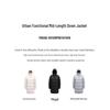 Jinyujie 2024 Winter Women's Hooded Mid-Length Puffer Down Jacket