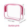 12-Piece Clear PVC Zipper Pouches Fashion Portable Makeup Storage Bags for Women Travel Organizing Toiletries Large