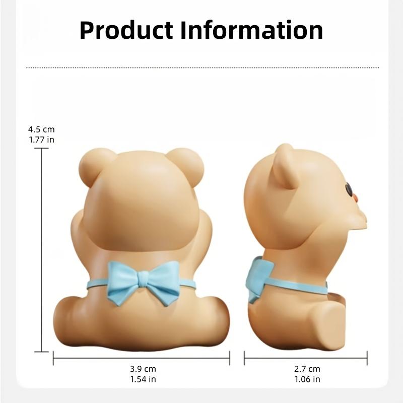

4Pcs Cute Cartoon Bear Corner Protectors - Thickened Silicone Furniture Edge Safety Guard 4pcs