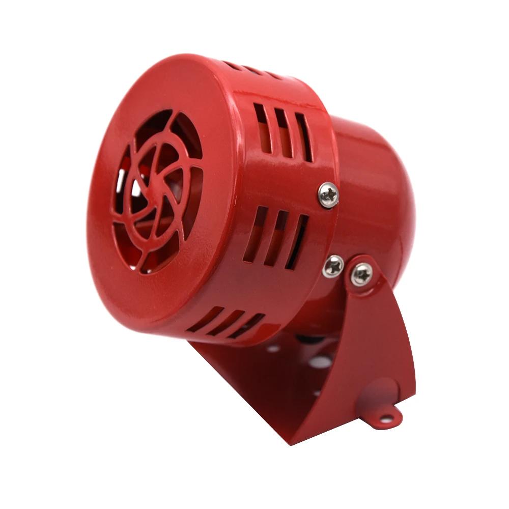 12V Sirenenhorn Mini 110dB Rotes Luftschutzsirenenhorn Lautsprecher Alarm Auto LKW Ton Elektromotor Angetrieben Druckluft-Horn Laut