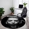 1PC Rammstein Office Round Rug, Non-slip, Soft and Durable Office Rug for Interior Decoration, Perfect for Office, Beautiful Decoration