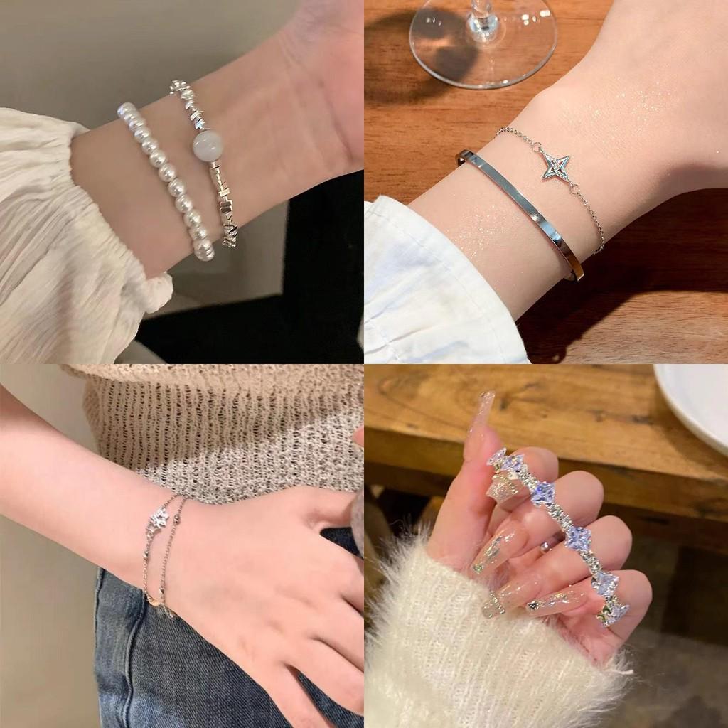 Fragment Silver Refined Pearl Bracelet For Women Timeless Fashion Accessory