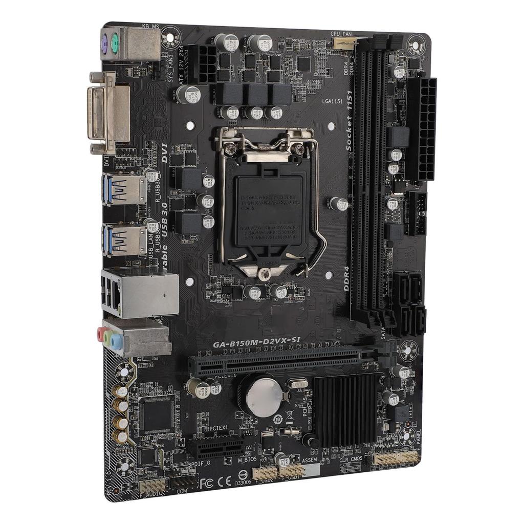 Double DDR4 memory LGA 1151 CPU Realtek ALC887 sound DVI PCIE power Realtek Gigabit Ethernet motherboard, slot, 8-channel chip, output, 3.0, 5-phase