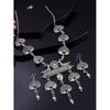 Latest Stylish Traditional Oxidised Silver Necklace Jewellery Set for Women