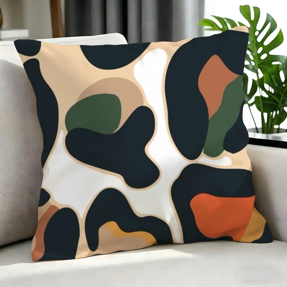 Art MMinimal Leopard Print Cushion Cover Cushion Cover Set Pcs x x x Pillowcase Decorative Sofa Home Decor