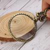 Bronze Finish Retro Magnifying Glass Alloy Material Slipless Handle Handheld Magnifying Glass Antique Gold Portable Magnifier