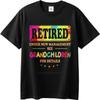 Cotton Summer Man T Shirt Retired Under New Management See Grandchildren For Details Short Sleeve Adult Crew Neck Top Tees