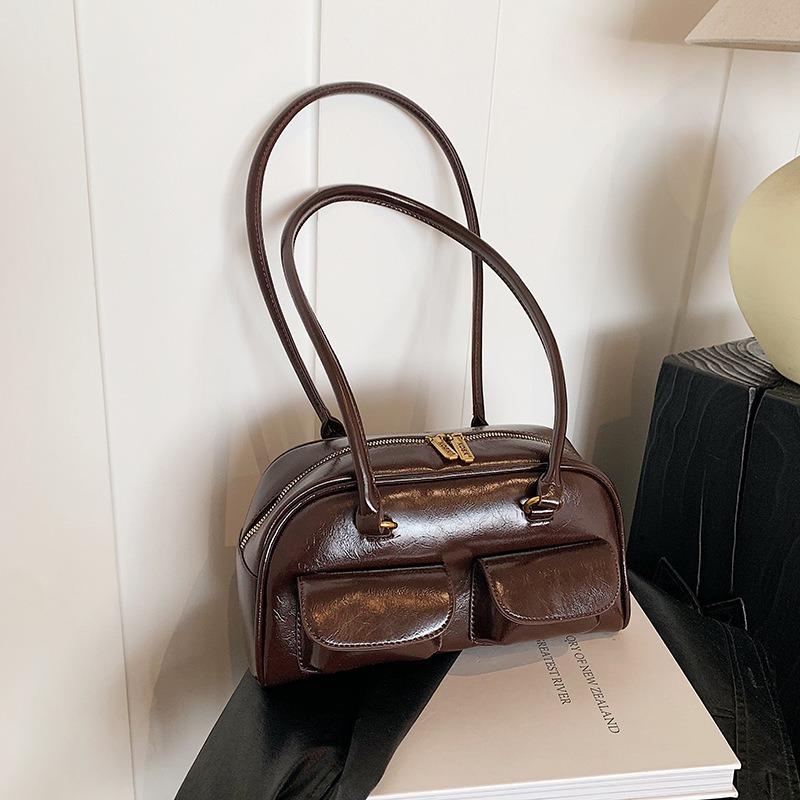 Retro Underarm Bag Women's New High-end Texture Shoulder Tote Bag Niche Large-capacity Portable Commuter Bag