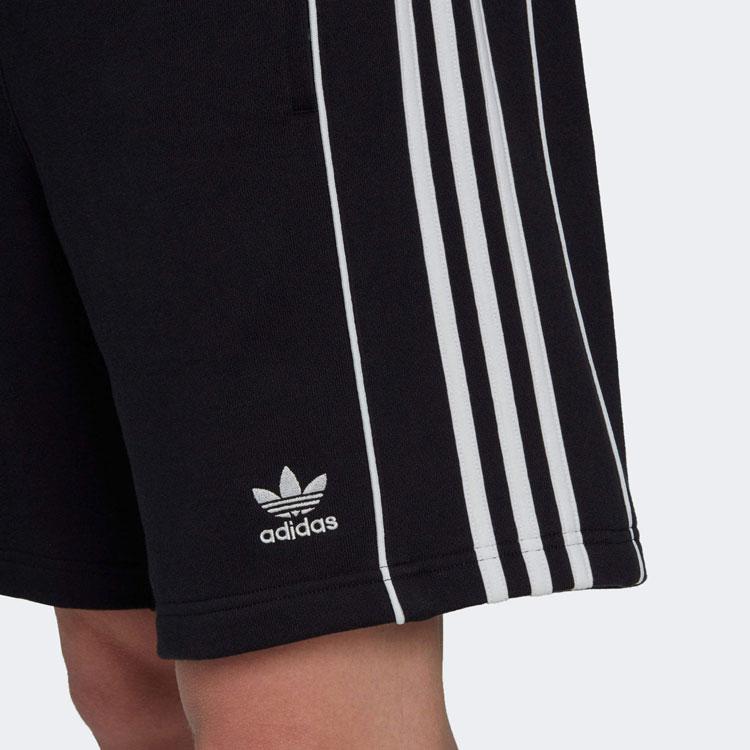 Adidas Originals Rekive Letter Logo Embroidered Striped Color Block Drawstring Sports Shorts Men Shorts Black HK7307