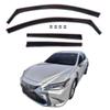Air Deflectors - Lexus ES (4 Doors) Since 2019 - 4 Pieces - Tinted Acrylic - Easy Assembly
