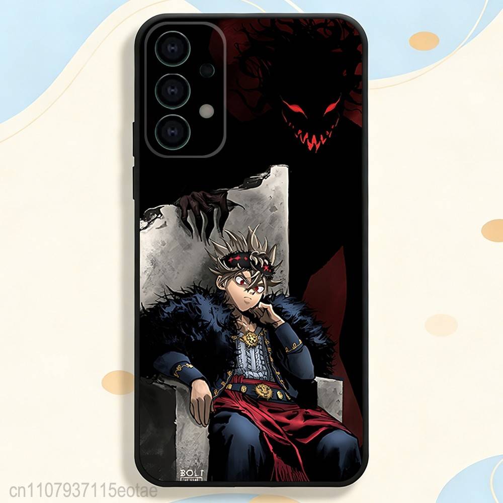 C-Clover Asta B-Black Phone Case for Samsung S26 S24 S22 S25 Ultra S9 S20 FE S23 Plus S10 S21 Shockproof Funda Cover