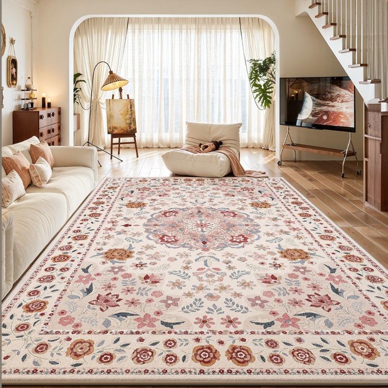 Carpet for Living Room Persian Vintage Sofa Coffee Floor Mat Soft Non-slip Machine Washable Rug Home Decor Bedroom Bedside Rugs