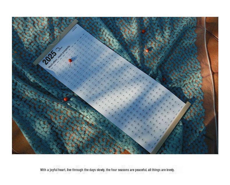 2025 Wooden Wall Calendar: Creative Single Sheet Hanging Planner