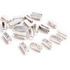 20pcs 16x6x6mm Beads Bails Pendants Jewelry Making DIY For 1cm PU Leather Bracelet Big Hole Beads Findings Hole Size 11x2mm