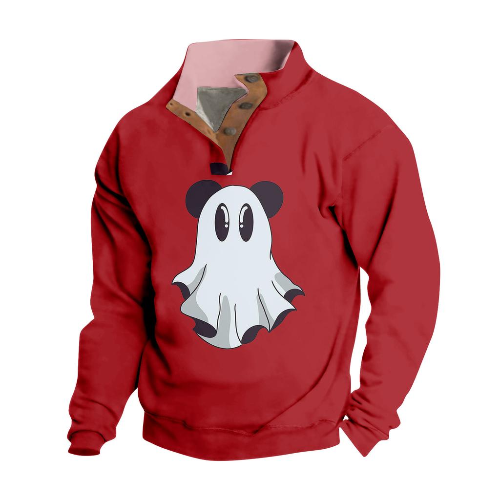 Spring And Autumn Men's Standing Collar Sweatshirt Is Outdoor Casual Sweaters Tops