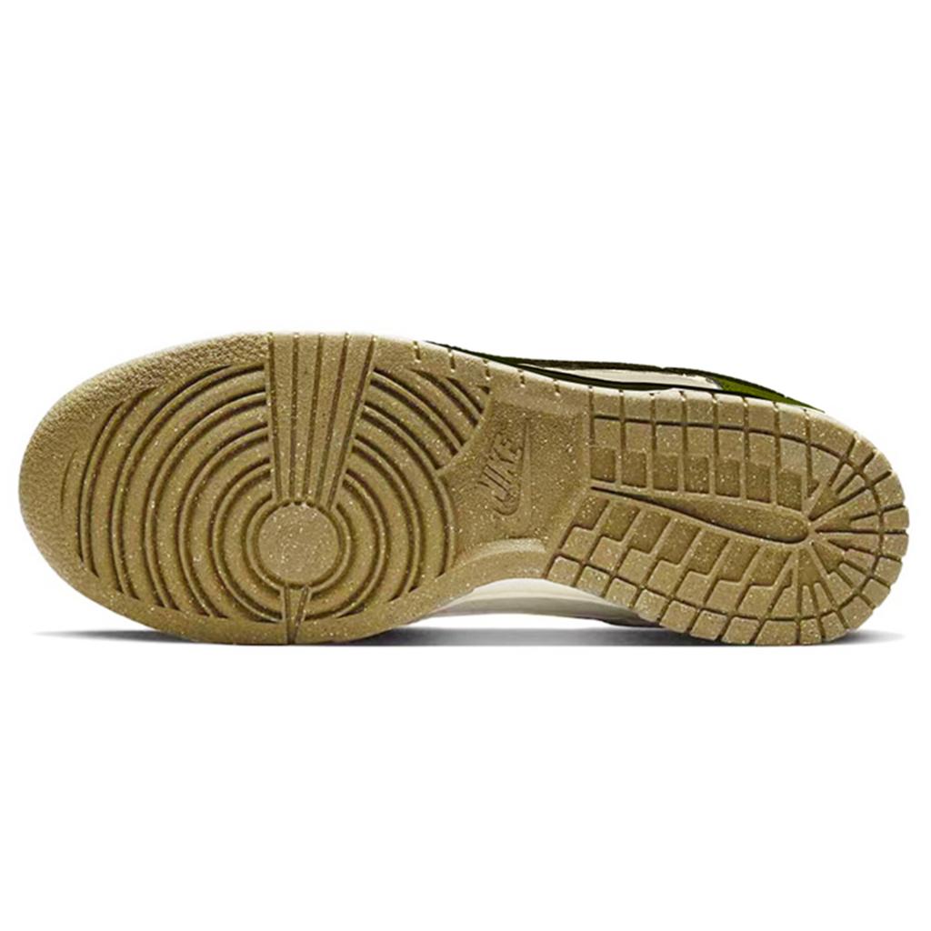 Nike Dunk Sheepskin Coverage Slip Resistant Low top Skateboard Shoes Unisex White Gray Purple DO9457-100(TeamY-)