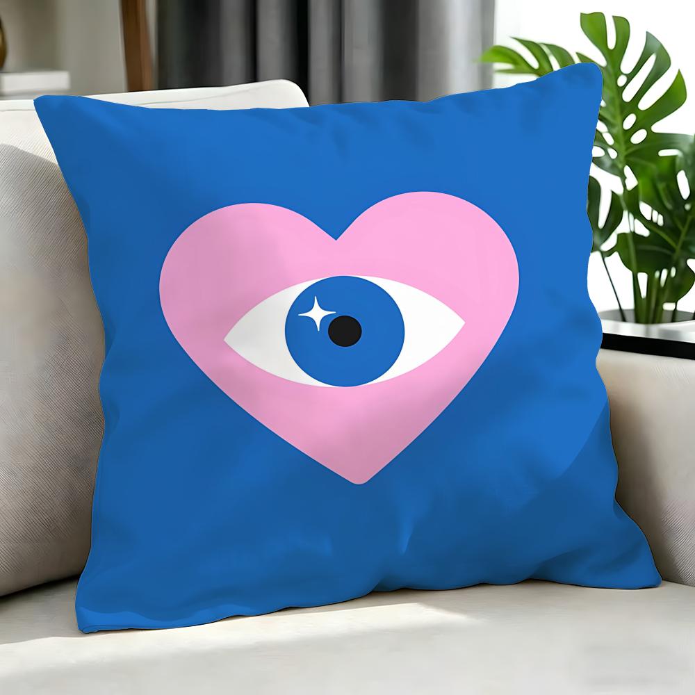 Art GGraffiti Heart Cushion Cover Cushion Cover Set Pcs x x x Pillowcase Decorative Sofa Home Decor