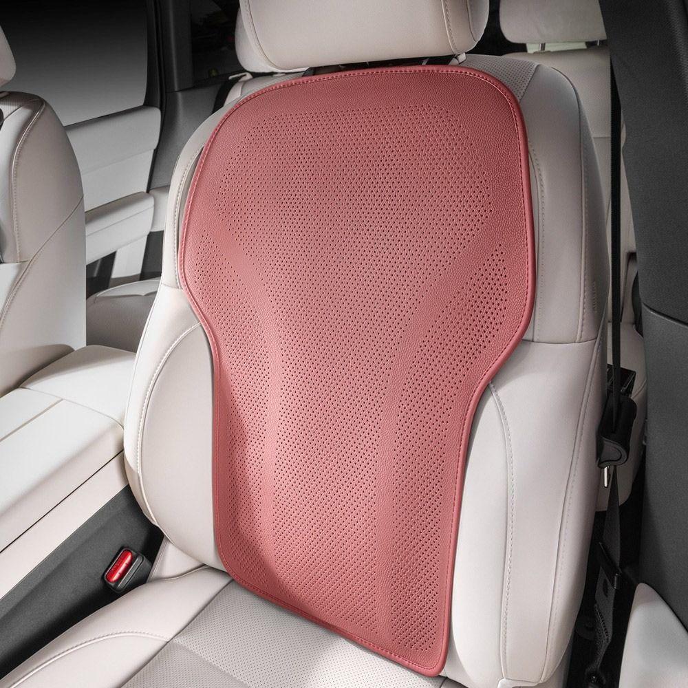 Leather Seat Back Cover Non-slip Surface Summer Car Back Cushion Universal Car Accessories