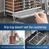 Wall-Mounted Stainless Steel Chopstick and Spoon Holder with Drainage