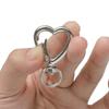 5pcs Swivel Heart Shape Lobster Spring Clasp Keyring Key Ring Dog Chain Snap Clasp for DIY Jewelry Making Accessories