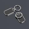Black Square Keychain Keyring Metal Car Key Holder