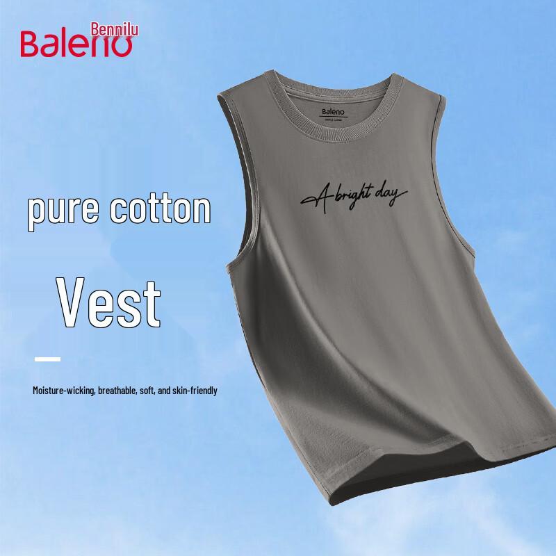 

Baleno Men s Heavyweight Pure Cotton Tank Top M