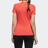 Adidas Sporty Pullover Crew Neck Short Sleeve T-Shirt Women Tops Coral-Pink FJ1108