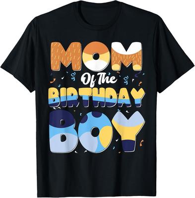 Mom And Dad Birthday Boy Dog Family Matching T-Shirt
