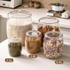 Multifunctional Storage Jar With Lid Plastic Transparent Storage Box Sealed Cereals Jar Flour Rice Nuts Beans Dry Food Container