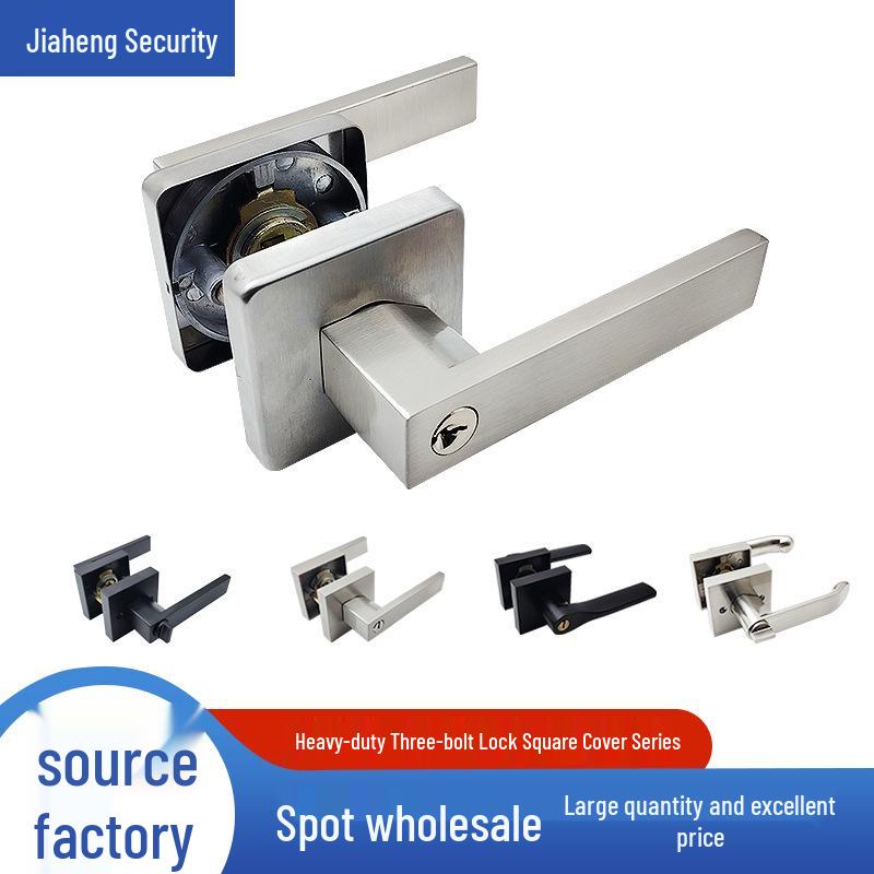 

Modern Heavy-Duty Aluminum Alloy Bedroom Door Lever Handle Lock PS Passage Lock (Door Thickness 35-45MM)
