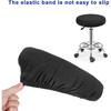 2 Pcs Bar Stool Covers Black Round High Elastic Bar Stool Covers Soft Stool Cushion Washable Slipcovers Fit for Dia 11-14 in Bar Round Chair for Home