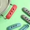 2PCS Silicone Pan Handle Anti-Ironing Sleeve Iron Pan Wok Ears Anti-Ironing Handle Sleeve Heat-Resistant