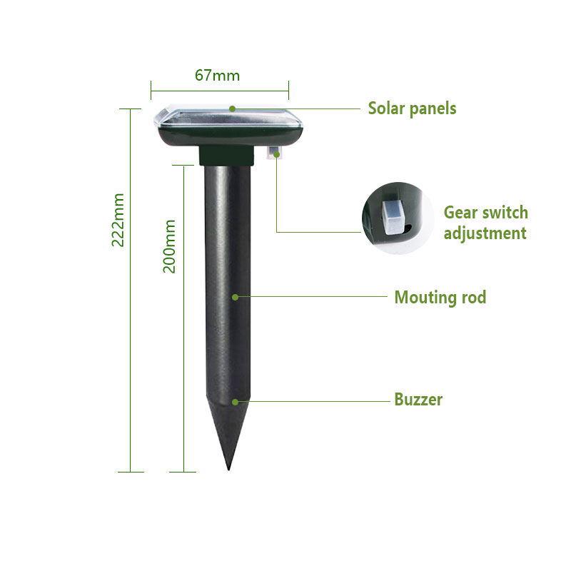 Ultraschall Solar Tierabwehr: Wasserdicht, Sonnenschutz, Schlangen- und Nagetierabwehr
