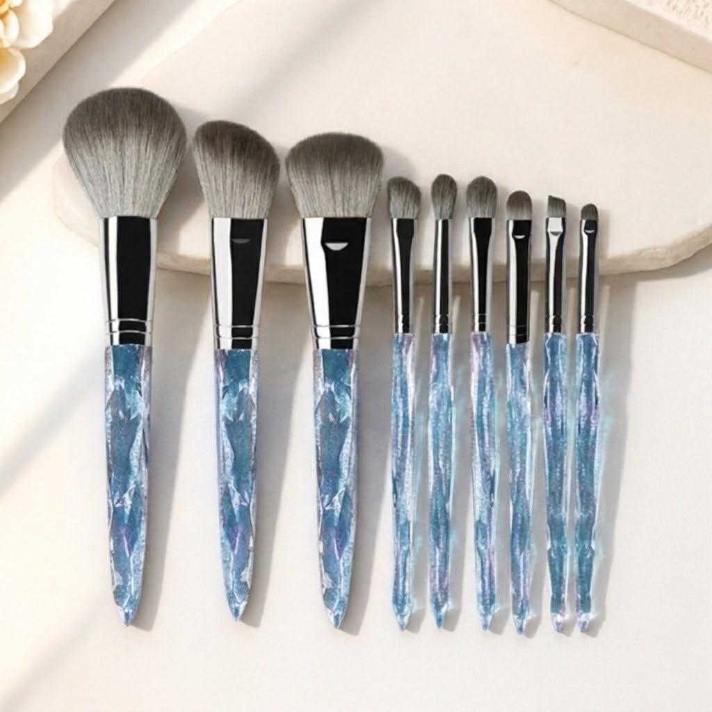 

Professional Makeup Brush Set 9PCS High Quality Aesthetic Eyeshadow Blush Beauty Tools for Makeup Lovers