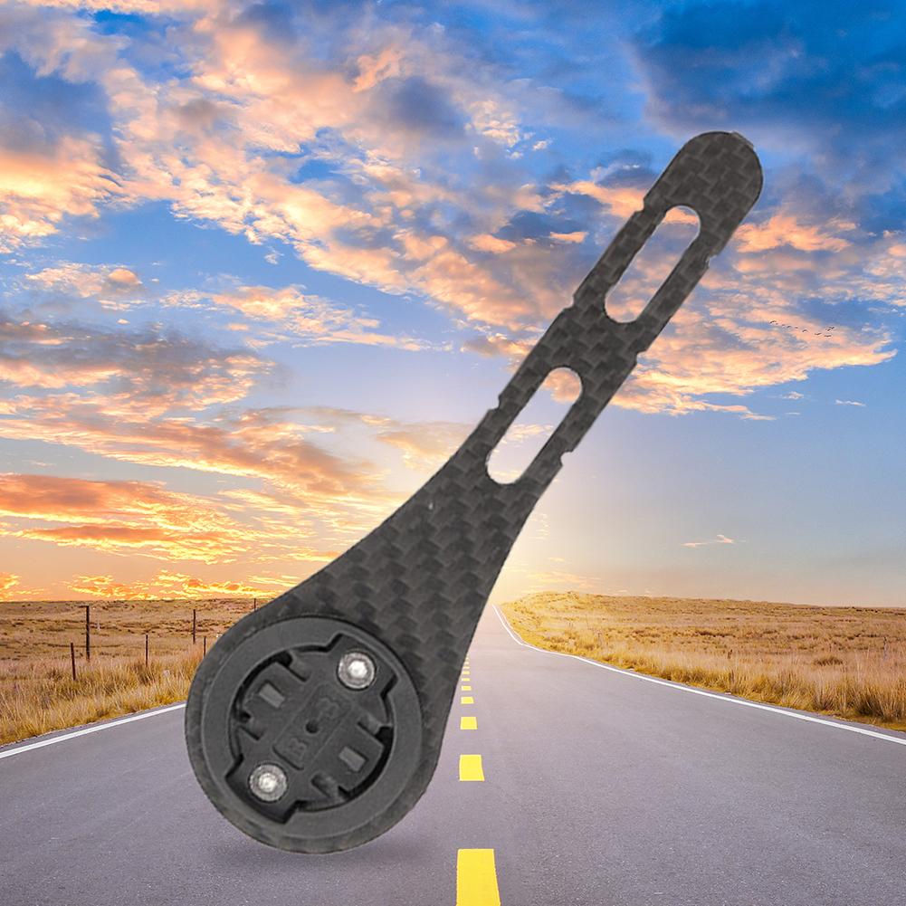 Carbon Fiber Road Bike Stopwatch Speedometer Mount Holder Cycling Speedometer Support Holder Handlebar Extender