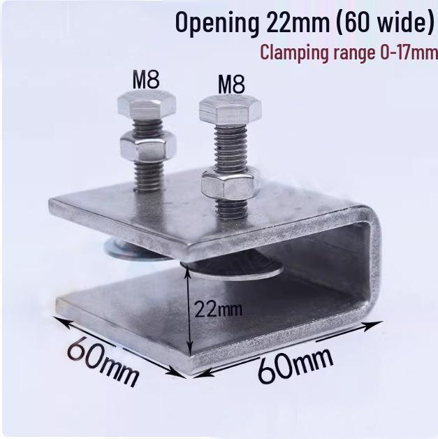 C304 Tiger Claw U-Shaped Stainless Steel Pipe Clamp