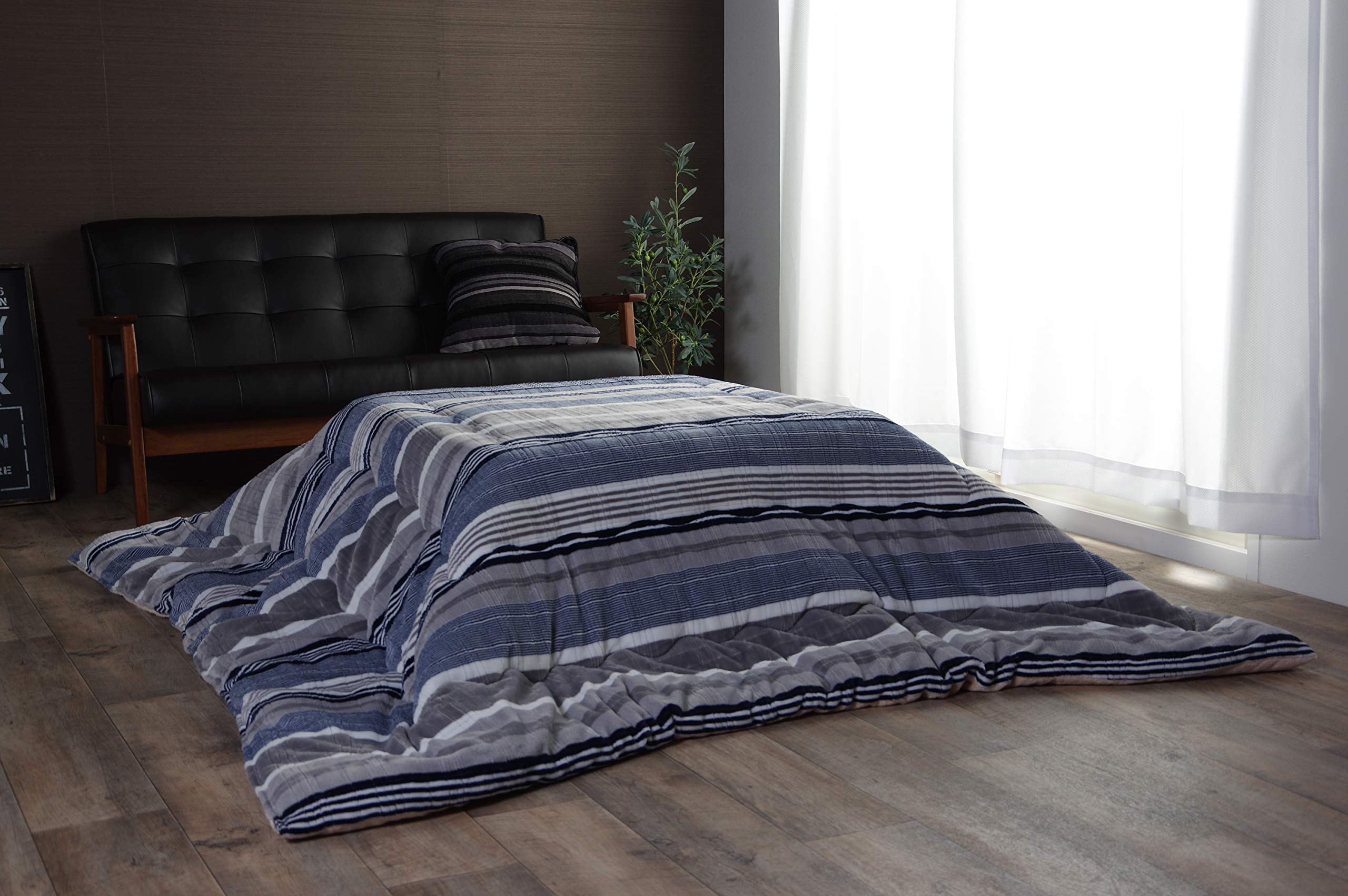 

Ikehiko Corporation Kotatsu Thin Comforter Blue 190 x 190 cm 6822909 Needle Approx.