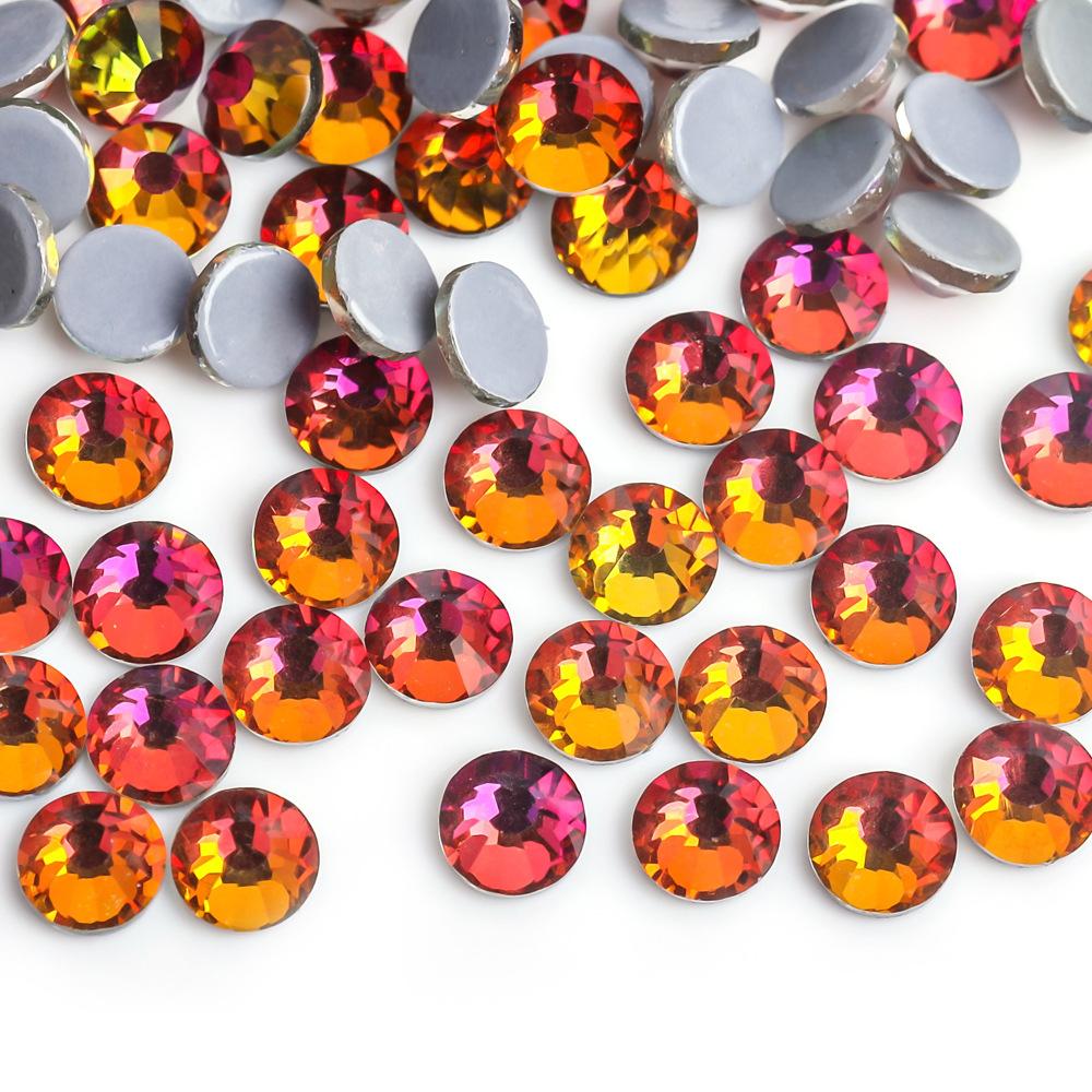 Weichen Rhinestone Factory Austrian Diamond Decorative Rhinestone Diy Nail Art Beauty Glass Jewelry Glue Bottom Color Plated Rhinestone