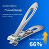 Stainless Steel Wide-Opening Anti-Splash Nail Clippers for Thick Toenails