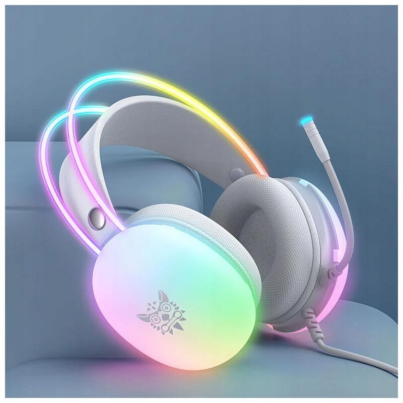 Onikuma słuchawki gamingowe z mikrofonem RGB X25